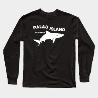 Shark Diving at Palau Island - Micronesia Long Sleeve T-Shirt